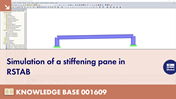 Simulation of Stiffening Plate in RSTAB