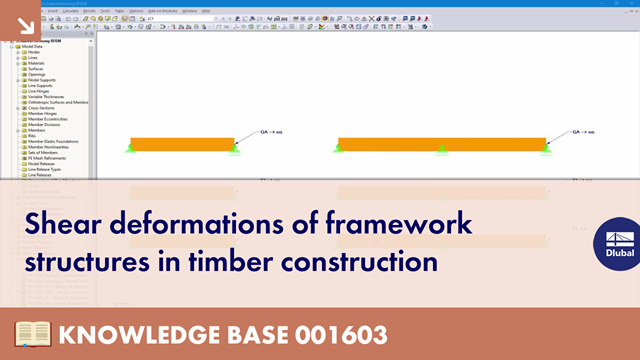 Shear Deformations of Member Structures in Timber Construction