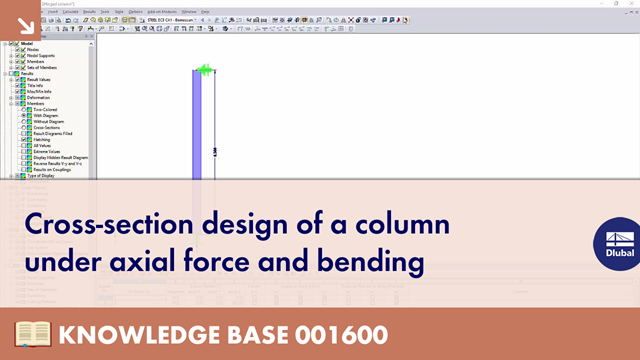 Cross-Section Design of Column Under Axial Force and Bending