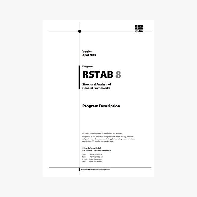 RSTAB 8 Manual Including SUPER-RC