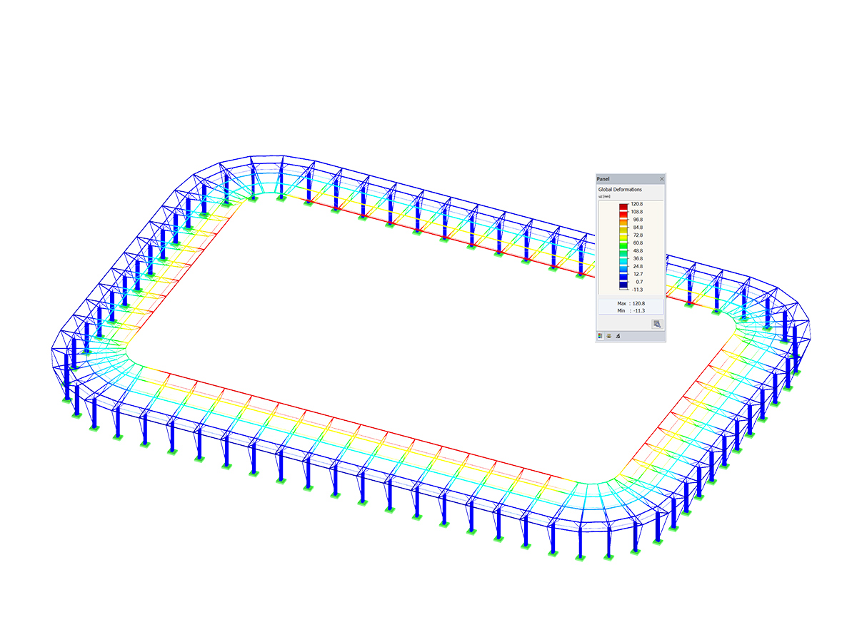 RSTAB Model of Cable Structure
