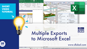 Multiple Export from RFEM/RSTAB to Microsoft Excel