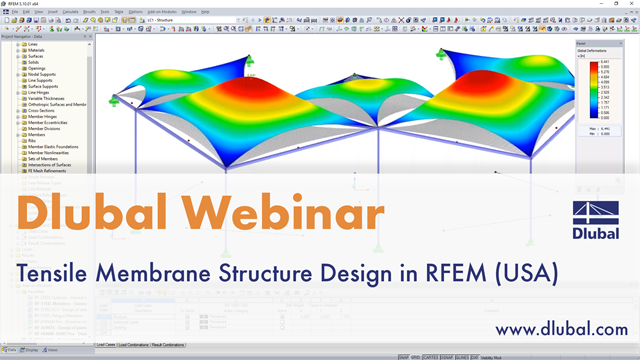 Webinar: Tensile Membrane Structure Design in RFEM