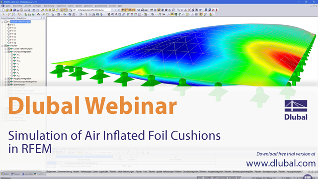 Webinar: Simulation of Air-Filled Foil Cushions in RFEM