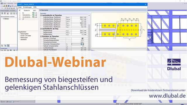 Webinar: Design of Rigid and Hinged Steel Connections in RFEM and RSTAB