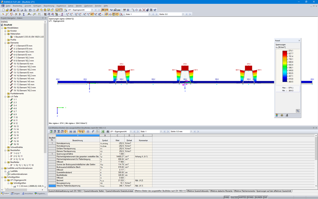 Effective Cross-Section in SHAPE-THIN 8