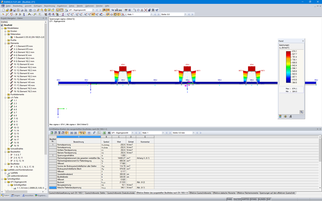 Effective Cross-Section in SHAPE-THIN 8