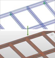 Transfer of Reinforcement from RFEM/RSTAB (Top) to Revit (Bottom)