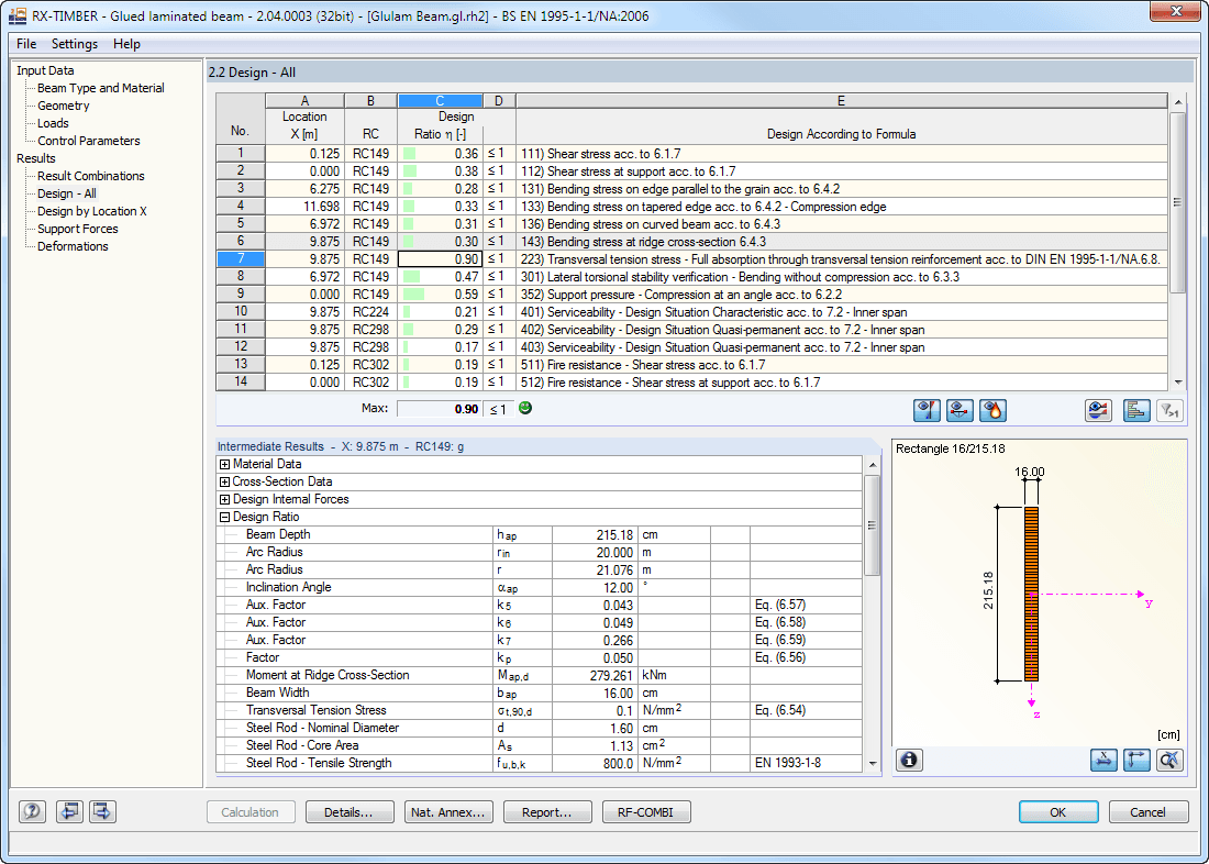 Result Window 2.2 Design - All