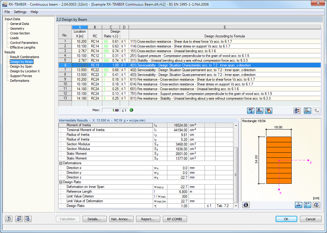 Window 2.2 Design - Beam