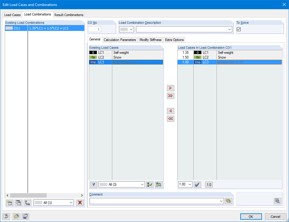 Equivalent Imperfection in Load Combination