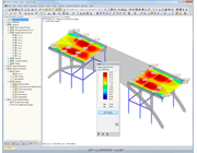 Design Internal Forces Shown for Construction Stage 3 in RFEM