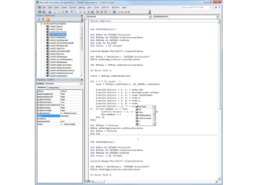 Program Code in Visual Studio