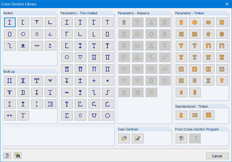 Cross-Section Library