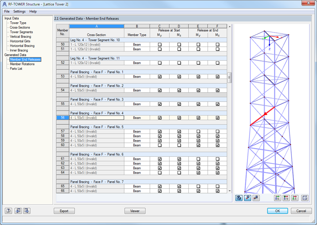 Generated Tower Data