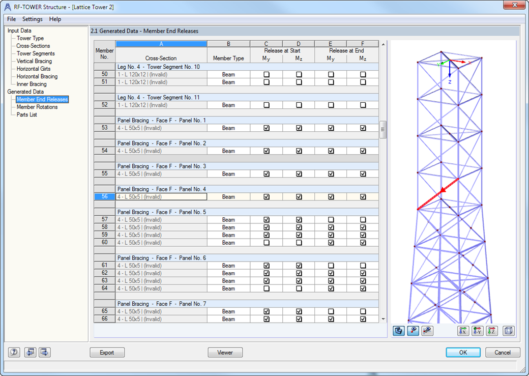 Generated Tower Data