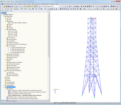 Tower Model in RFEM