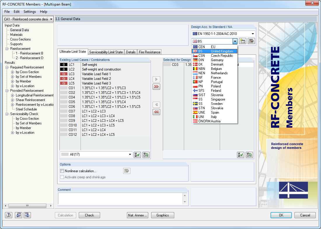 RF-CONCRETE Surfaces - 1.1 General Data
