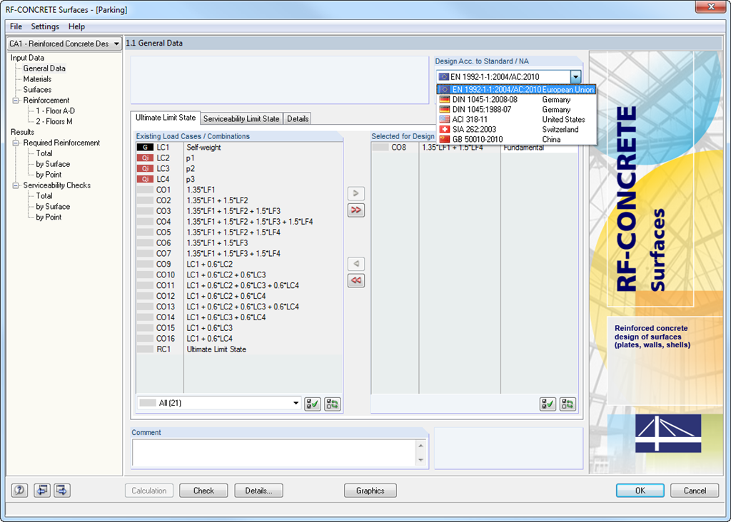RF-CONCRETE Members - 1.1 General Data