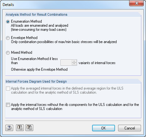 RF-CONCRETE Surfaces - Detail Settings