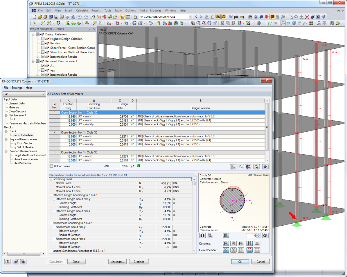 Graphical Result Display in RFEM