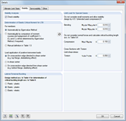 Detail Settings Stability