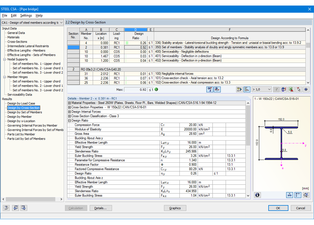 Window 2.2 Design by Cross-Section