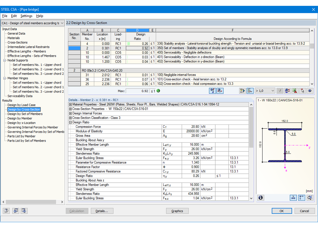 Window 2.2 Design by Cross-Section