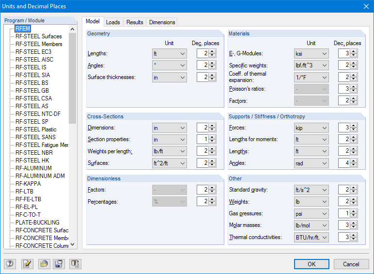 Adjusting Units and Decimal Places