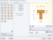 Input of Composite T-Section