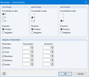 Renumbering Nodes, Lines, and Members