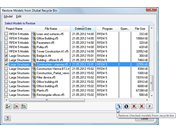Restoring from Dlubal Recycle Bin
