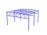 Steel Hall with Trusses