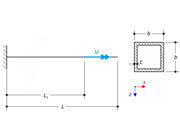 Cantilever Under Torsion Without Warping