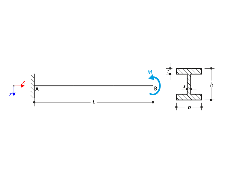Cantilever Under Torsion with Warping