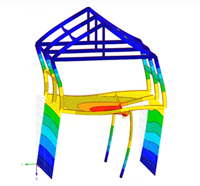 Calculation and Design of Structures in Glued Wood and Laminated Wood with RFEM5, RF-TIMBER Pro, and RF-LAMINATE