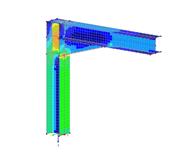 Stahlbau FEM Model of a connection
