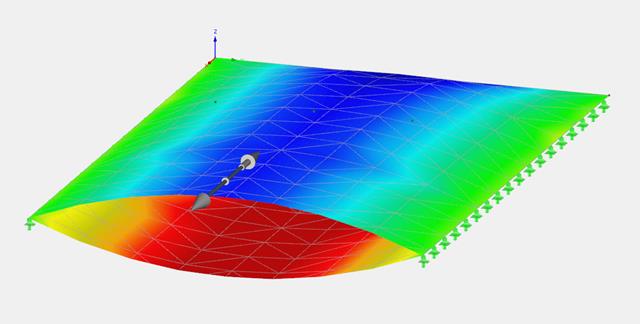 Simulation of Air Inflated Foil Cushions in RFEM