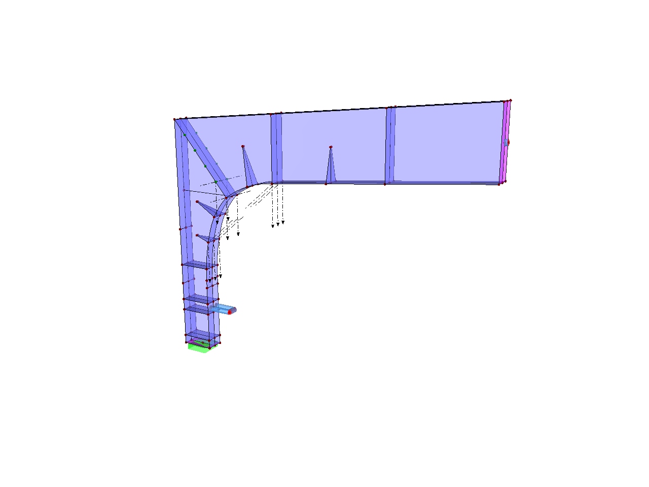Frame Joint FEA Model