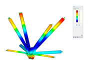 Steel Connection of Truss Node | Solid Stresses