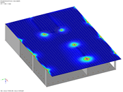 Distribution of Principal Internal Force v_max, b in Floor Slab