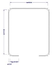 Notional Flat Widths in mm