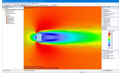Velocity Field on Vertical Horizontal Cross-Section at Z/H = 2/3