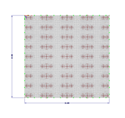 Base Plate with FE Mesh Refinements and Shelf Support Loads 