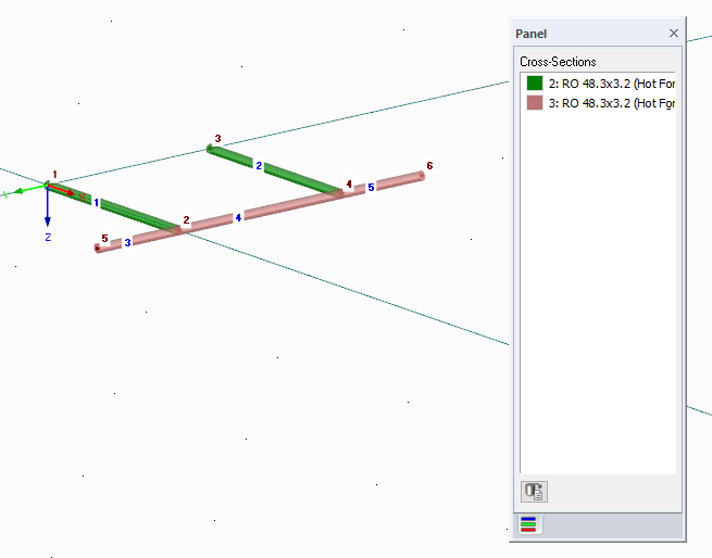 Setting Transverse Bars with Cross-Section 3