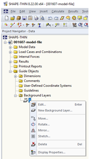Project Navigator - Data, Background Layer