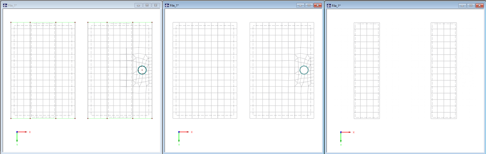 FE Mesh on Entire System and Substructure