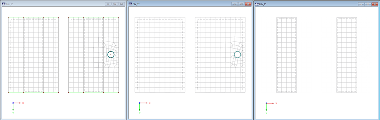 FE Mesh on Entire System and Substructure