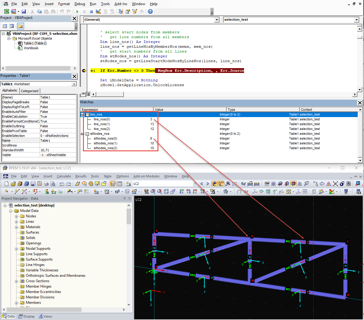 Finding Start Nodes of Lines via COM Interface