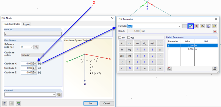 Further Parametrization of Nodes 1 to 4